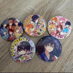 すとぷり 缶バッジ 5個セット+ななもりシュシュ