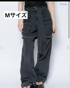 ◎melttherady zip up cargo pants デニム パンツ