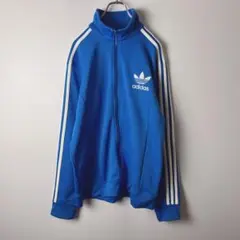 ユ*キ様 adidas トラックジャケット　メンズ　ジャージ　古着　青