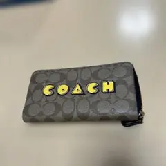 COACH シグネチャー ラウンドファスナー 長財布　パックマンコラボのサムネイル