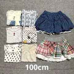 おまとめ売り10点　女の子♡100cm キュロットスカート tシャツ