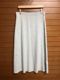 ZARA リブフレアスカート ミントグリーン Lサイズのサムネイル