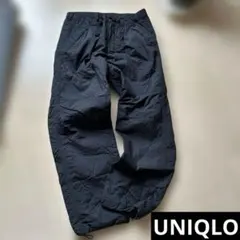 UNIQLO ワークパンツ　カジュアルパンツ　ブラック　シャカシャカパンツ　M