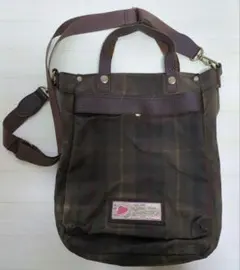 BritishMillerain ブラウンチェック ショルダーバッグ