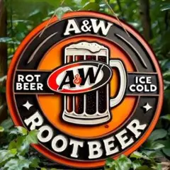 A&W ルートビア Root Beer 木製看板 アメリカン雑貨 エンダー