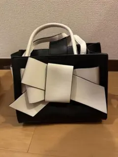 FRAY I.D ハンドバッグ バイカラー リボンのサムネイル