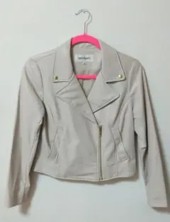 MISCH MASCH ベージュライダースジャケット