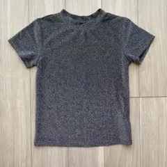 キラキラ　ラメTシャツ　黒　無地