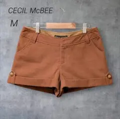セシルマクビー CECIL McBEE ショートパンツ【M】ブラウン 脚長効果