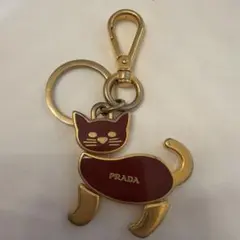 PRADA キャットモチーフ キーホルダー