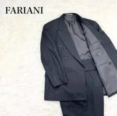 FARIANI ダブルスーツ　L ウール　ストライプ　日本製