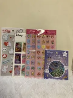 ディズニープリンセス・ベイマックス　ミッキー　ストーンふわふわシール　5種