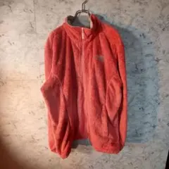 THE NORTH FACE ピンク フリースジャケットロゴ刺繍 XLサイズ