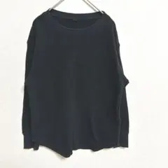 【UNIQLO】ユニクロ (S) ワッフルニット 長袖トレーナー 春秋