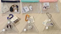 セリア　モフサンド　ビニールポーチ　6点のサムネイル