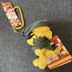 新品　スヌーピータウン　カラビナマスコット　東京駅長　ウッドストック