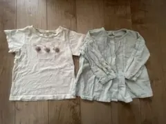 アプレレクール　Tシャツ ブラウス2枚セット キッズ　100のサムネイル