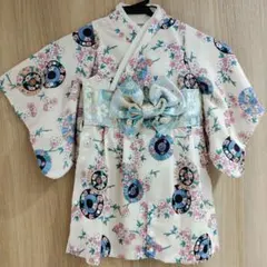 SWEET MOMMY ベビー 着物 80 桜 花 オーガニックコットン