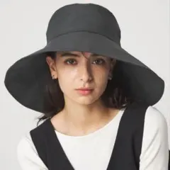 グリーンレーベル　コカゲル2WAY ワイドブリム ハット UVカット　Lサイズ
