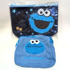 クッキーモンスター ポーチ 2点セット