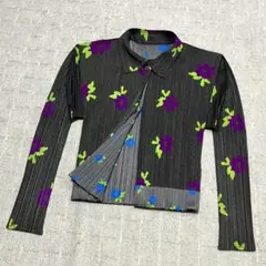 PLEATSPLEASE カーディガン ボレロ【サイズ3 L相当】【極美品】 極美品 プリーツプリーズ カーディガン ボレロ ロング丈 3 L相当