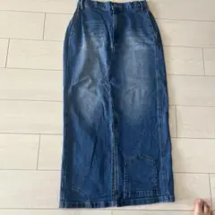 LEPSIM リメイク風デニムマキシスカート