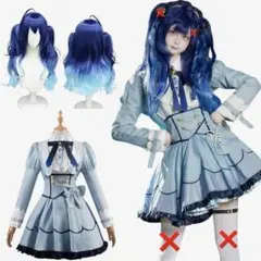 天宮こころ コスプレ衣装 M ウィッグ付き VTuber ブイチューバー