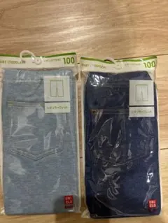 ズボン2着セットレギンス 100cm 7部丈　ユニクロ UNIQLO 半ズボン