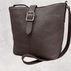 マーガレットハウエルアイデア バージ Sショルダーバッグ ブラウン　トープ　牛革