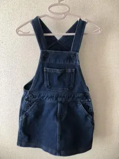 無印良品　オーバーオールスカート　90