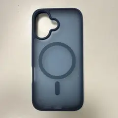 iPhone 16 マグセーフ対応 ネイビー　シリコンケース