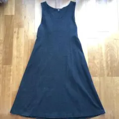 UNIQLO グレー ノースリーブ ワンピース S