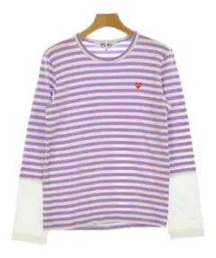 PLAY COMME des GARCONS カットソー ロンTボーダー 紫 - メルカリ