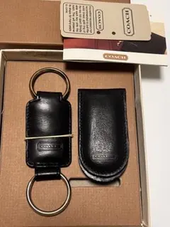 未使用保管品　オールドコーチ　マネークリップ　キーホルダー　セット　ブラック