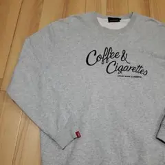 COFFEE&CIGARETTES 裏毛 スウェット プリント トレーナー