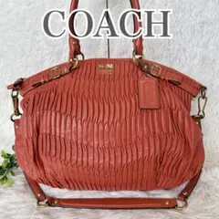 COACH マディソン ソフィア 2wayバッグエメラルドグリーン 【訳あり 
