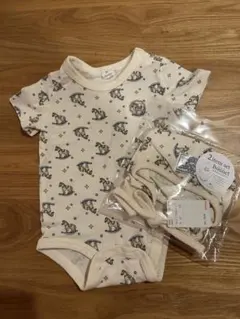 新品未使用☆バースデイ cottoli 木馬柄　ホワイトのサムネイル