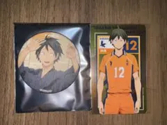 ハイキュー！！ 山口忠 アクリルカード 和柄風缶バッチ