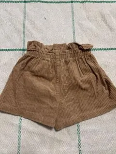 ブラウン コーデュロイ ハーフパンツ