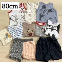 子供用衣類10点セット 80cmミッキー 夏服