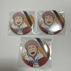 呪術廻戦 じゅじゅつ旅 虎杖悠仁 缶バッジ 3個セット