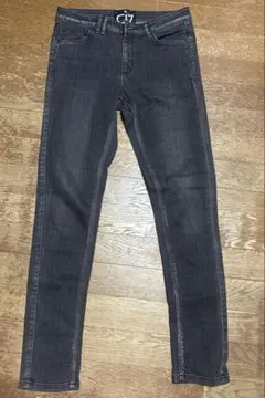 C17 ダークグレー スキニーデニム