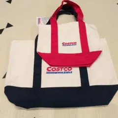 COSTCO　コストコ　キャンバストートバッグ　 2個セットのサムネイル
