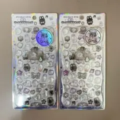 光るジュエルプチドロップ　ストーンつき　2枚セット