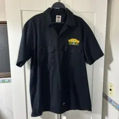 ディッキーズ　ワークシャツ　ブラック　ビッグシルエット　半袖　チカーノ　山田蓮