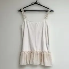 MISCHMASCH ミッシュマッシュ　キャミソール　ピンク　フリル　Mサイズ