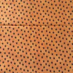 ハロウィン　コットン生地　110×100cm オレンジ　スター　星柄