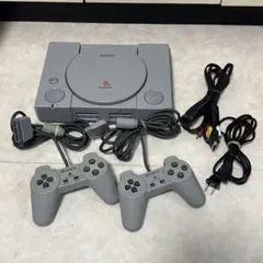 PS1 本体セット SCPH-7000 デュアルショック2個 ケーブル 動作済