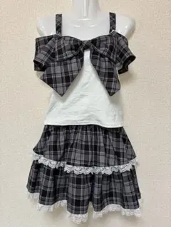 evelyn リボンカーデセットワンピース - メルカリ