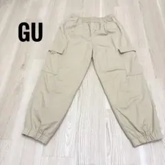 【良品】GU カーゴジョガーパンツ　Lサイズベージュ　アウトドア　ベージュパンツのサムネイル